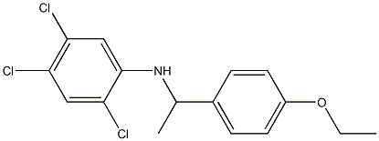 2,4,5-trichloro-N-[1-(4-ethoxyphenyl)ethyl]aniline Struktur