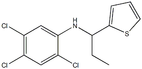 2,4,5-trichloro-N-[1-(thiophen-2-yl)propyl]aniline Struktur