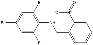 2,4,6-tribromo-N-[(2-nitrophenyl)methyl]aniline Struktur