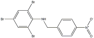 2,4,6-tribromo-N-[(4-nitrophenyl)methyl]aniline Struktur