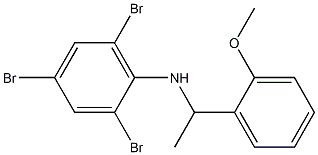 2,4,6-tribromo-N-[1-(2-methoxyphenyl)ethyl]aniline Struktur