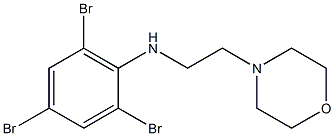 2,4,6-tribromo-N-[2-(morpholin-4-yl)ethyl]aniline Struktur