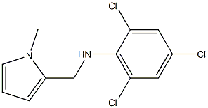 2,4,6-trichloro-N-[(1-methyl-1H-pyrrol-2-yl)methyl]aniline Struktur