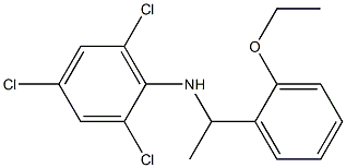 2,4,6-trichloro-N-[1-(2-ethoxyphenyl)ethyl]aniline Struktur