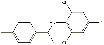 2,4,6-trichloro-N-[1-(4-methylphenyl)ethyl]aniline Struktur