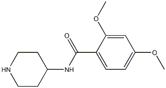 2,4-dimethoxy-N-(piperidin-4-yl)benzamide Struktur