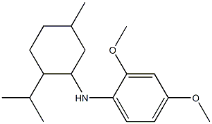 2,4-dimethoxy-N-[5-methyl-2-(propan-2-yl)cyclohexyl]aniline Struktur