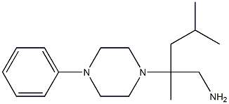 2,4-dimethyl-2-(4-phenylpiperazin-1-yl)pentan-1-amine Struktur