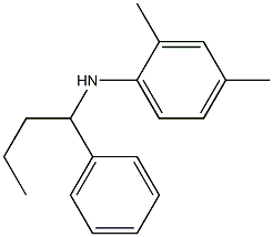 2,4-dimethyl-N-(1-phenylbutyl)aniline Struktur