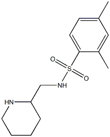 2,4-dimethyl-N-(piperidin-2-ylmethyl)benzene-1-sulfonamide Struktur