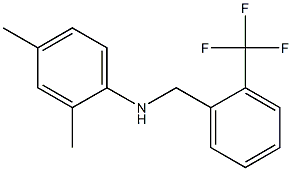 2,4-dimethyl-N-{[2-(trifluoromethyl)phenyl]methyl}aniline Struktur