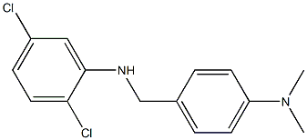 2,5-dichloro-N-{[4-(dimethylamino)phenyl]methyl}aniline Struktur