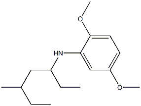 2,5-dimethoxy-N-(5-methylheptan-3-yl)aniline Struktur