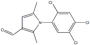 2,5-dimethyl-1-(2,4,5-trichlorophenyl)-1H-pyrrole-3-carbaldehyde Struktur