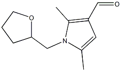 2,5-dimethyl-1-(oxolan-2-ylmethyl)-1H-pyrrole-3-carbaldehyde Struktur