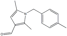 2,5-dimethyl-1-[(4-methylphenyl)methyl]-1H-pyrrole-3-carbaldehyde Struktur