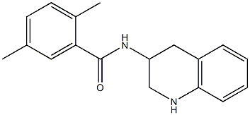 2,5-dimethyl-N-(1,2,3,4-tetrahydroquinolin-3-yl)benzamide Struktur