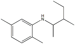 2,5-dimethyl-N-(3-methylpentan-2-yl)aniline Struktur