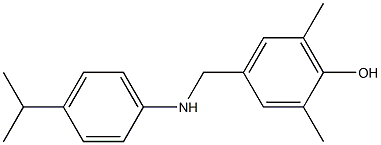 2,6-dimethyl-4-({[4-(propan-2-yl)phenyl]amino}methyl)phenol Struktur