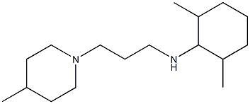 2,6-dimethyl-N-[3-(4-methylpiperidin-1-yl)propyl]cyclohexan-1-amine Struktur