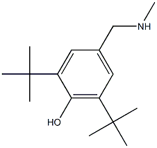 2,6-di-tert-butyl-4-[(methylamino)methyl]phenol Struktur