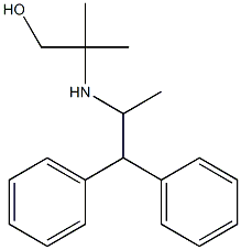 2-[(1,1-diphenylpropan-2-yl)amino]-2-methylpropan-1-ol Struktur