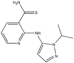 2-[(1-isopropyl-1H-pyrazol-5-yl)amino]pyridine-3-carbothioamide Struktur