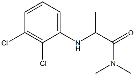 2-[(2,3-dichlorophenyl)amino]-N,N-dimethylpropanamide Struktur