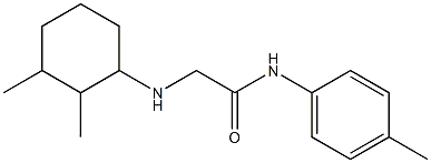 2-[(2,3-dimethylcyclohexyl)amino]-N-(4-methylphenyl)acetamide Struktur