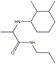 2-[(2,3-dimethylcyclohexyl)amino]-N-propylpropanamide Struktur