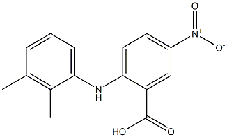 2-[(2,3-dimethylphenyl)amino]-5-nitrobenzoic acid Struktur