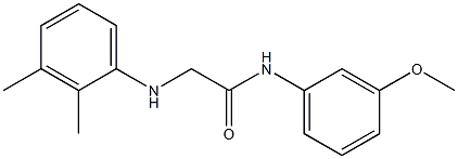 2-[(2,3-dimethylphenyl)amino]-N-(3-methoxyphenyl)acetamide Struktur