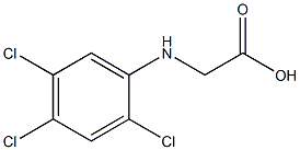 2-[(2,4,5-trichlorophenyl)amino]acetic acid Struktur