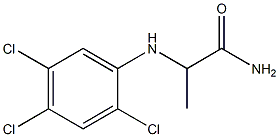 2-[(2,4,5-trichlorophenyl)amino]propanamide Struktur