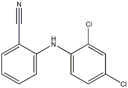 2-[(2,4-dichlorophenyl)amino]benzonitrile Struktur