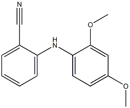 2-[(2,4-dimethoxyphenyl)amino]benzonitrile Struktur