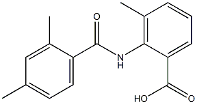 2-[(2,4-dimethylbenzoyl)amino]-3-methylbenzoic acid Struktur