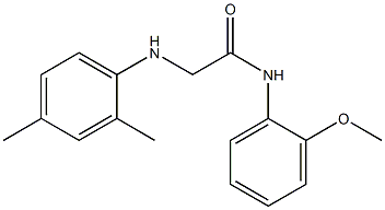 2-[(2,4-dimethylphenyl)amino]-N-(2-methoxyphenyl)acetamide Struktur