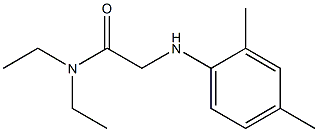 2-[(2,4-dimethylphenyl)amino]-N,N-diethylacetamide Struktur