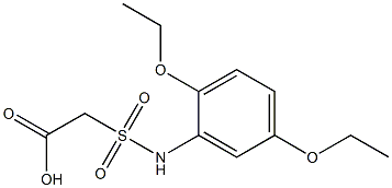 2-[(2,5-diethoxyphenyl)sulfamoyl]acetic acid Struktur