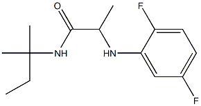 2-[(2,5-difluorophenyl)amino]-N-(2-methylbutan-2-yl)propanamide Struktur