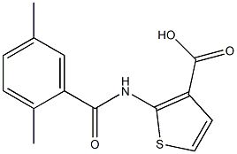 2-[(2,5-dimethylbenzene)amido]thiophene-3-carboxylic acid Struktur