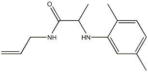 2-[(2,5-dimethylphenyl)amino]-N-(prop-2-en-1-yl)propanamide Struktur