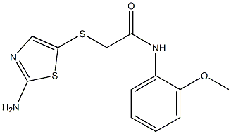 2-[(2-amino-1,3-thiazol-5-yl)thio]-N-(2-methoxyphenyl)acetamide Struktur