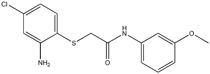 2-[(2-amino-4-chlorophenyl)sulfanyl]-N-(3-methoxyphenyl)acetamide Struktur