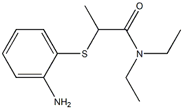 2-[(2-aminophenyl)sulfanyl]-N,N-diethylpropanamide Struktur