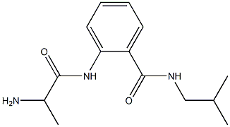 2-[(2-aminopropanoyl)amino]-N-isobutylbenzamide Struktur