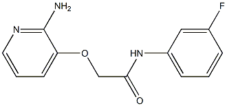 2-[(2-aminopyridin-3-yl)oxy]-N-(3-fluorophenyl)acetamide Struktur