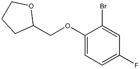 2-[(2-bromo-4-fluorophenoxy)methyl]tetrahydrofuran Struktur