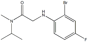 2-[(2-bromo-4-fluorophenyl)amino]-N-methyl-N-(propan-2-yl)acetamide Struktur